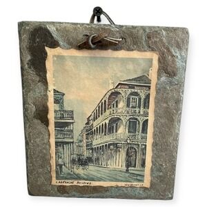 LaBranche Building New Orleans Slate Art‎ Plaque Historic Chartres Street Print